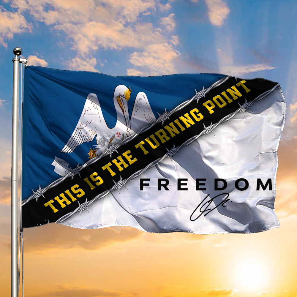 Charlie Kirk Freedom TPUSA Flag Pelican Freedom Stand With Charlie Kirk Merch Outside Decor