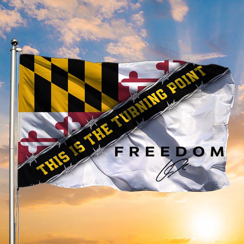 Charlie Kirk Freedom TPUSA Flag Stand With Charlie Kirk Old Line Freedom Merch Outside Decor