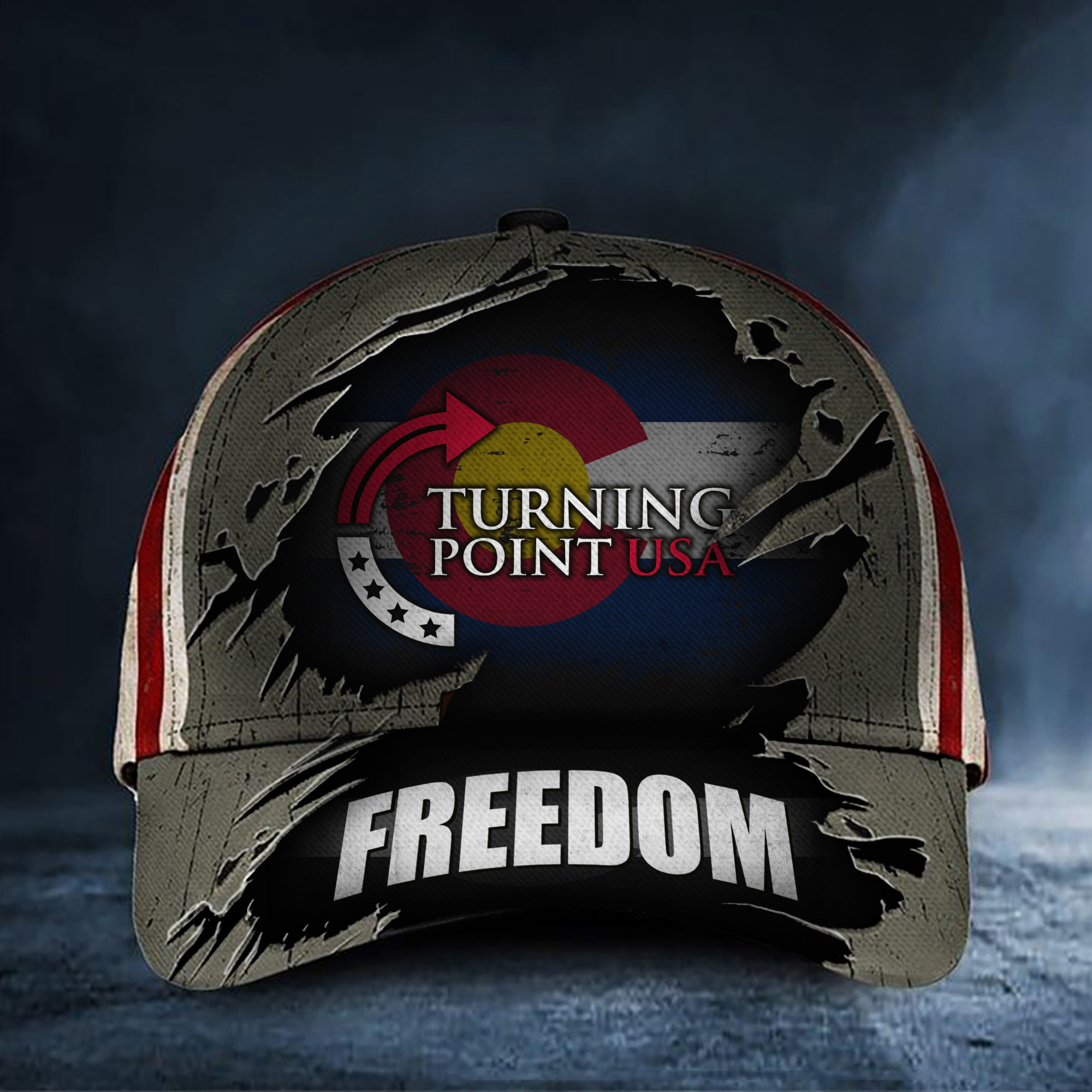 Charlie Kirk Freedom TPUSA Hat Freedom Is Not Free Colorado Baseball Cap For Him