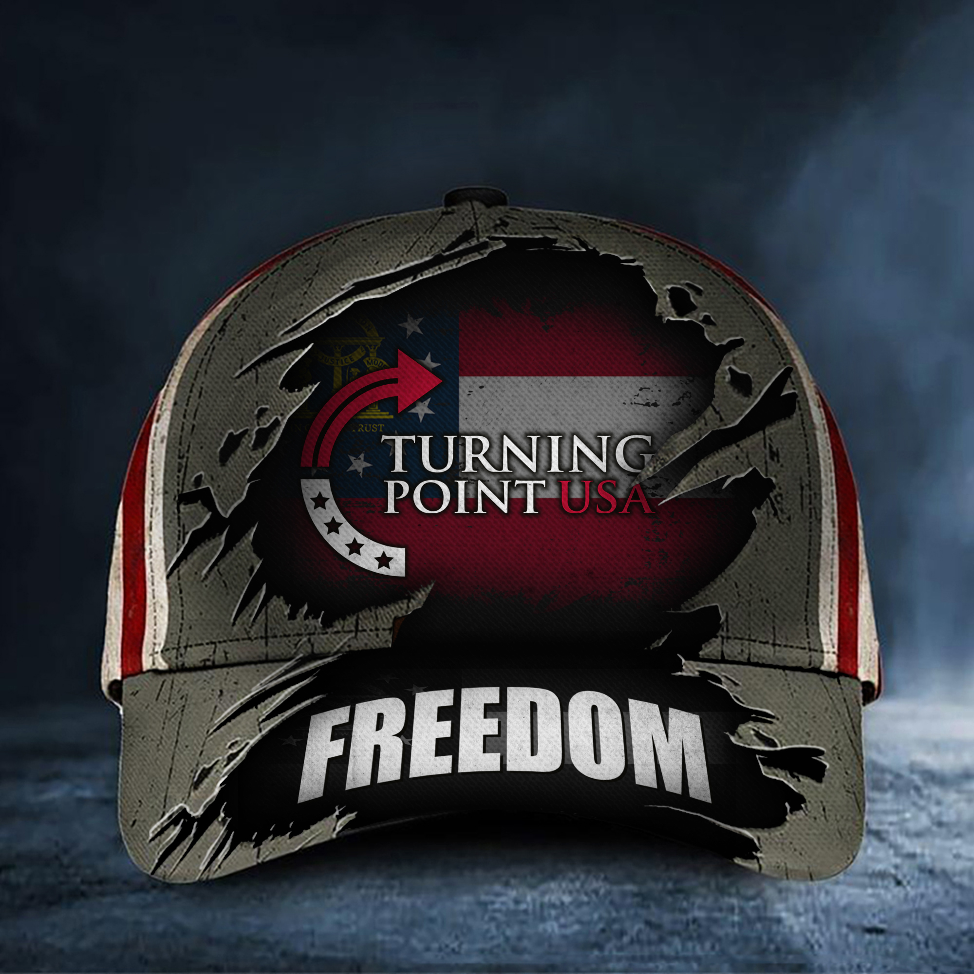 Charlie Kirk Freedom TPUSA Hat Freedom Over Fear Georgia Merch Gift Ideas