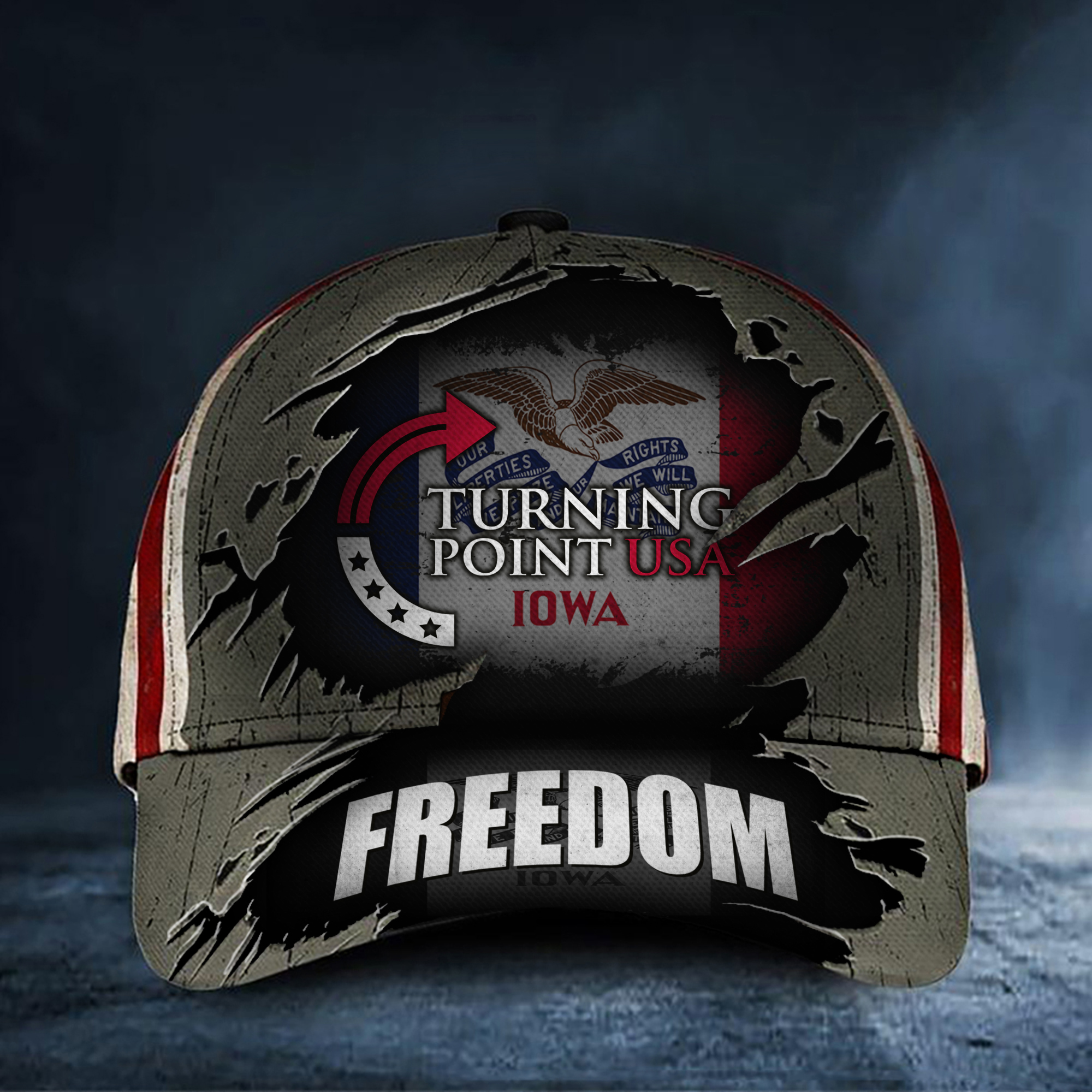 Charlie Kirk Freedom TPUSA Hat Hawkeye Freedom Make America Freedom Again Merch For Patriots