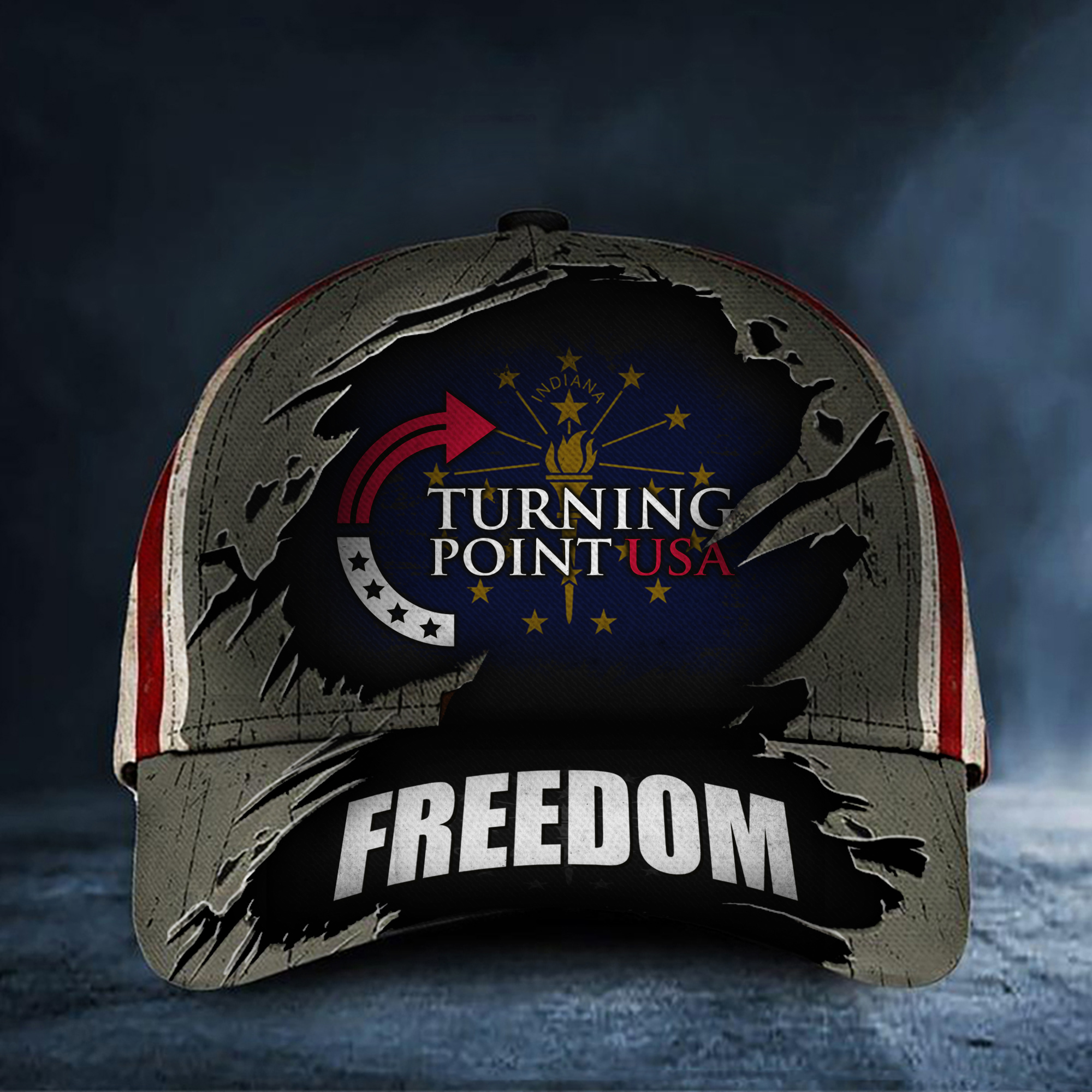 Charlie Kirk Freedom TPUSA Hat Hoosier Pride Make Freedom Great Again Merch Gifts