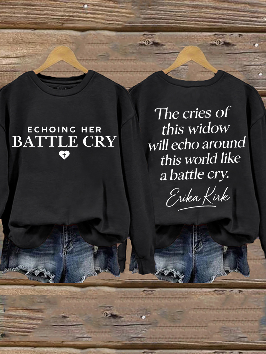 Charlie Kirk Freedom TPUSA Merch Sweatshirt Echoing Her Battle Cry U.S Flag Signed Freedom Shirt