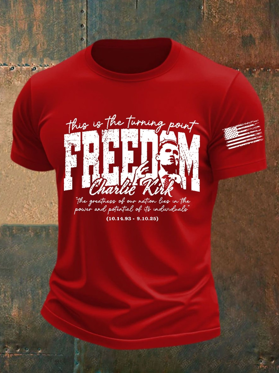 Charlie Kirk Freedom TPUSA T-Shirt This Is The Turning Point Charlie Kirk Memorial Merch