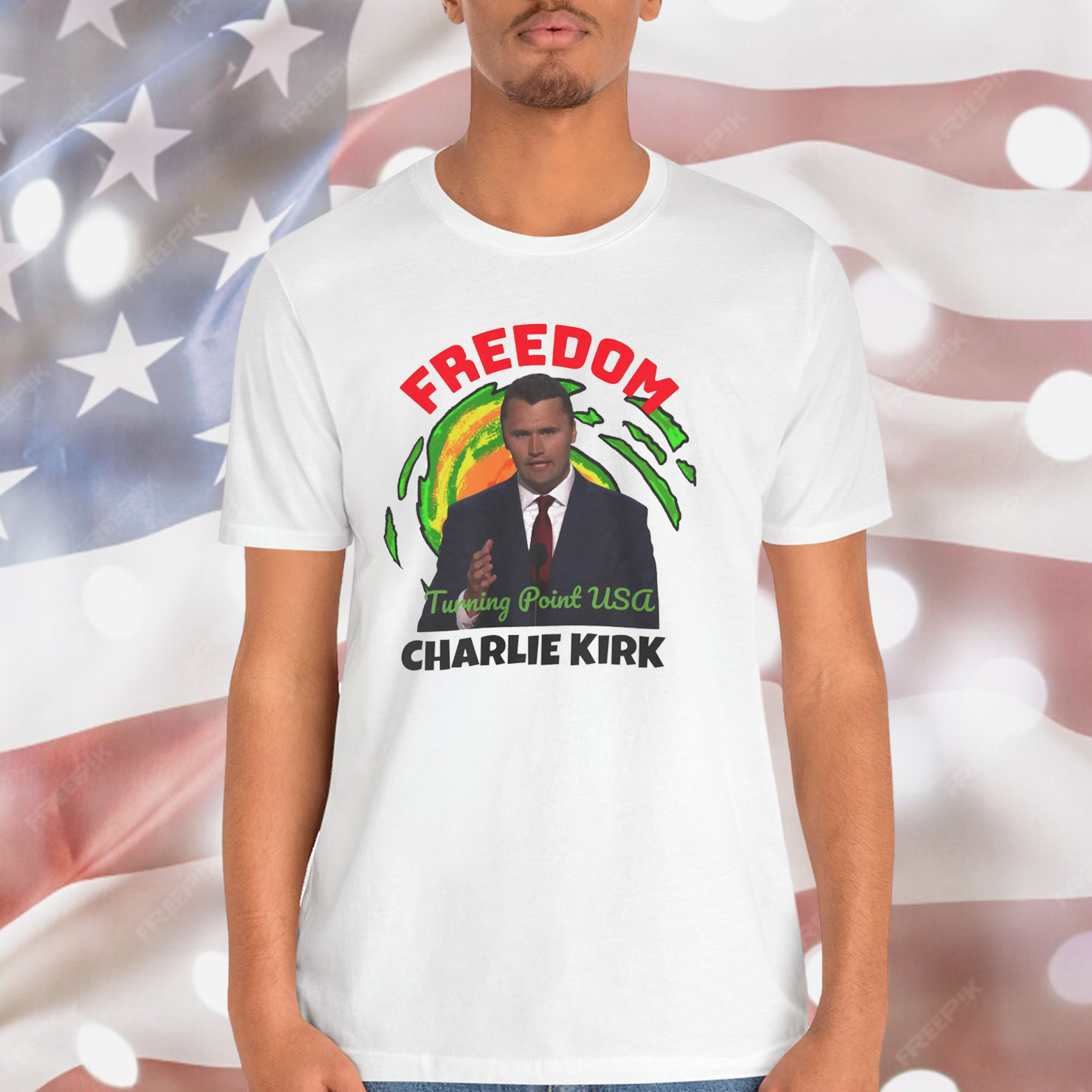 Charlie Kirk Freedom Turning Point USA RIP Shirt