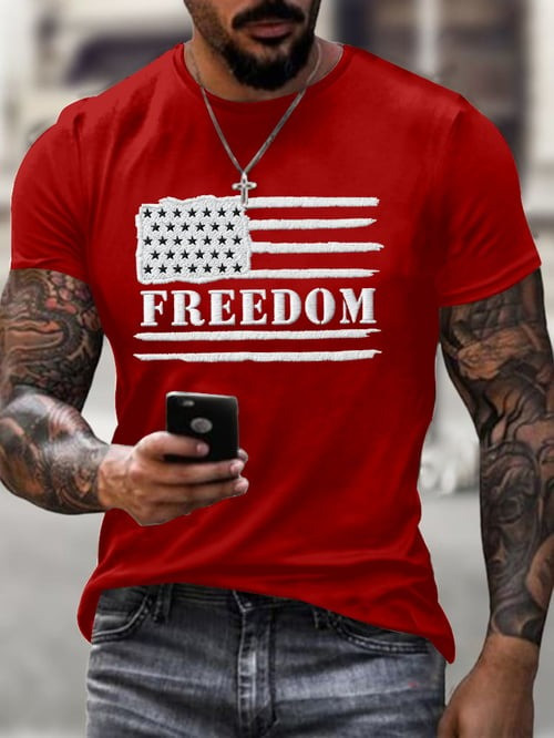Charlie Kirk Freedom USA Red T-Shirt Freedom Best Charlie Kirk 47 Merch