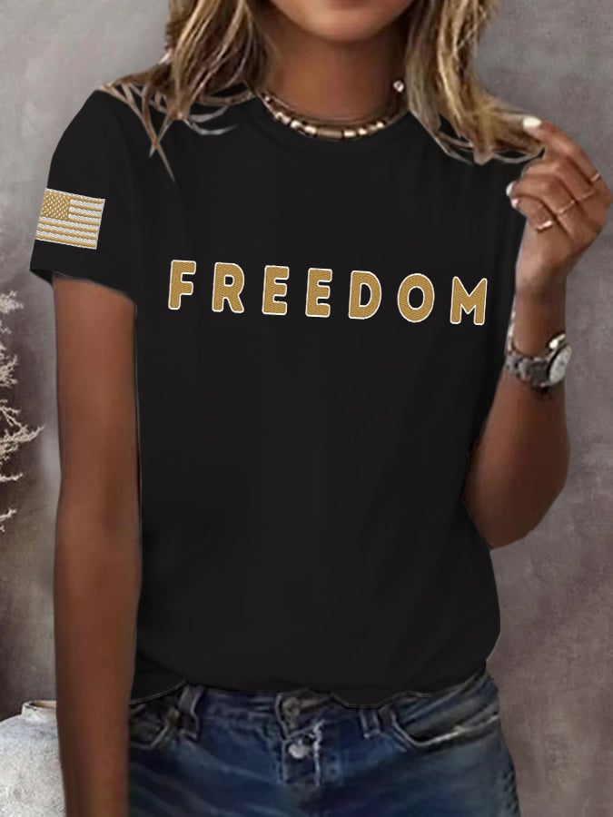 Charlie Kirk Freedom V-Neck Shirt Freedom Unique Charlie Kirk Memorial Merch