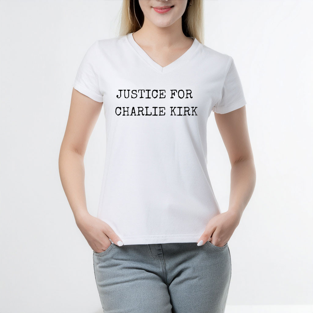 Charlie Kirk Freedom V-Neck Shirt Justice For Charlie Kirk Best Charlie Kirk Freedom Shirt