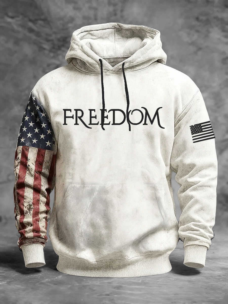 Charlie Kirk Freedom White Hoodie Thank You Charlie A True Patriot Tribute Clothing