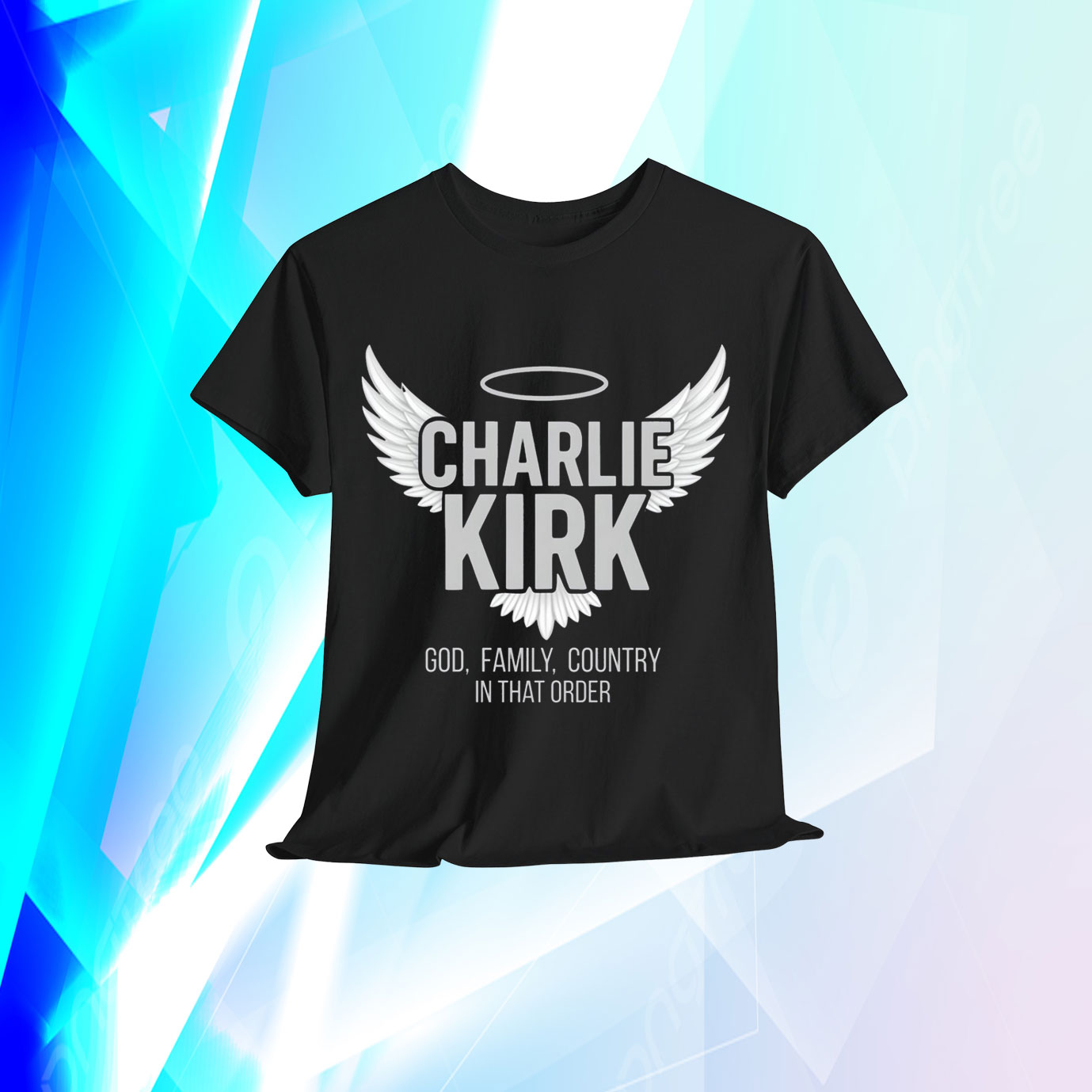 Charlie Kirk God, Family, Country In That Order Shirt