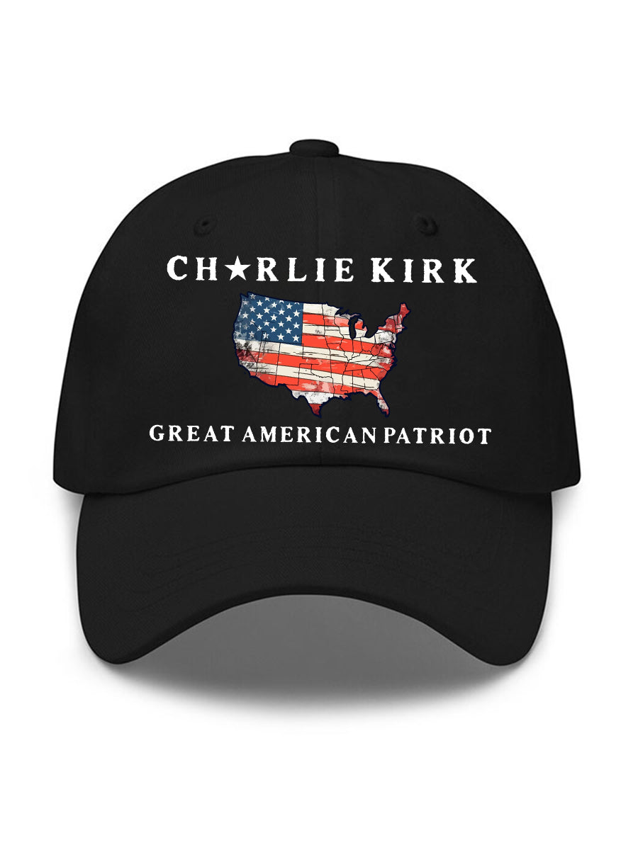 Charlie Kirk Great American Patriot Hat Charlie Kirk Merch