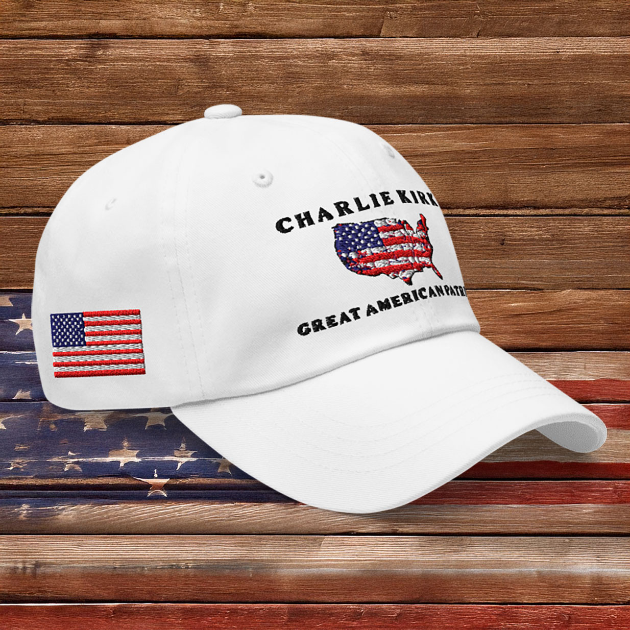 Charlie Kirk Great American Patriot Hat Charlie Kirk Merch