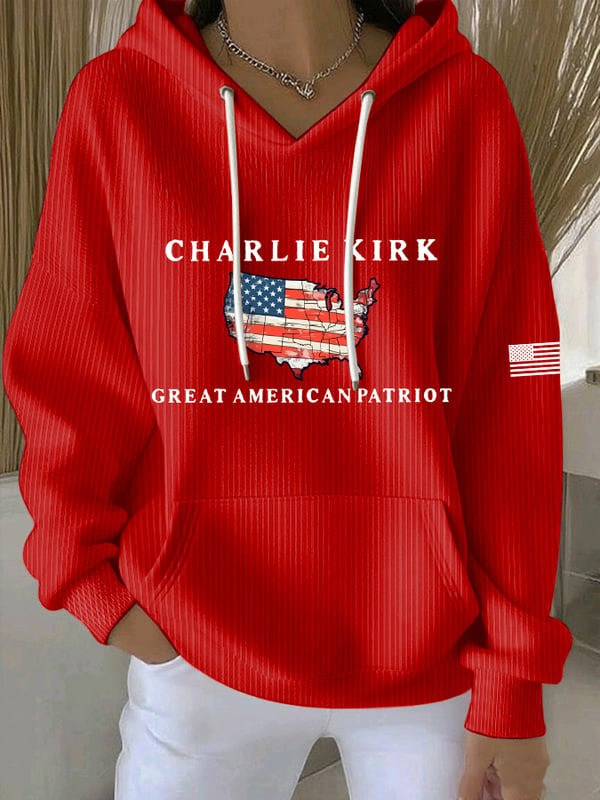 Charlie Kirk Great American Patriot Hoodie Charlie Kirk MAGA Merch Store Fans Gifts
