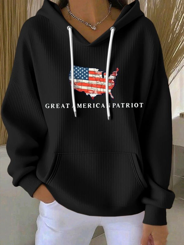 Charlie Kirk Great American Patriot Hoodie Charlie Kirk MAGA Support Apparel Gifts