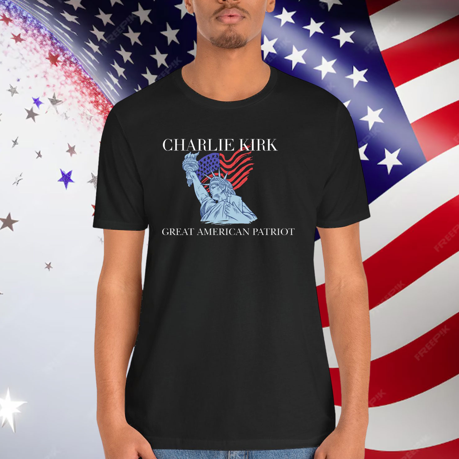 Charlie Kirk Great American Patriot T-Shirt