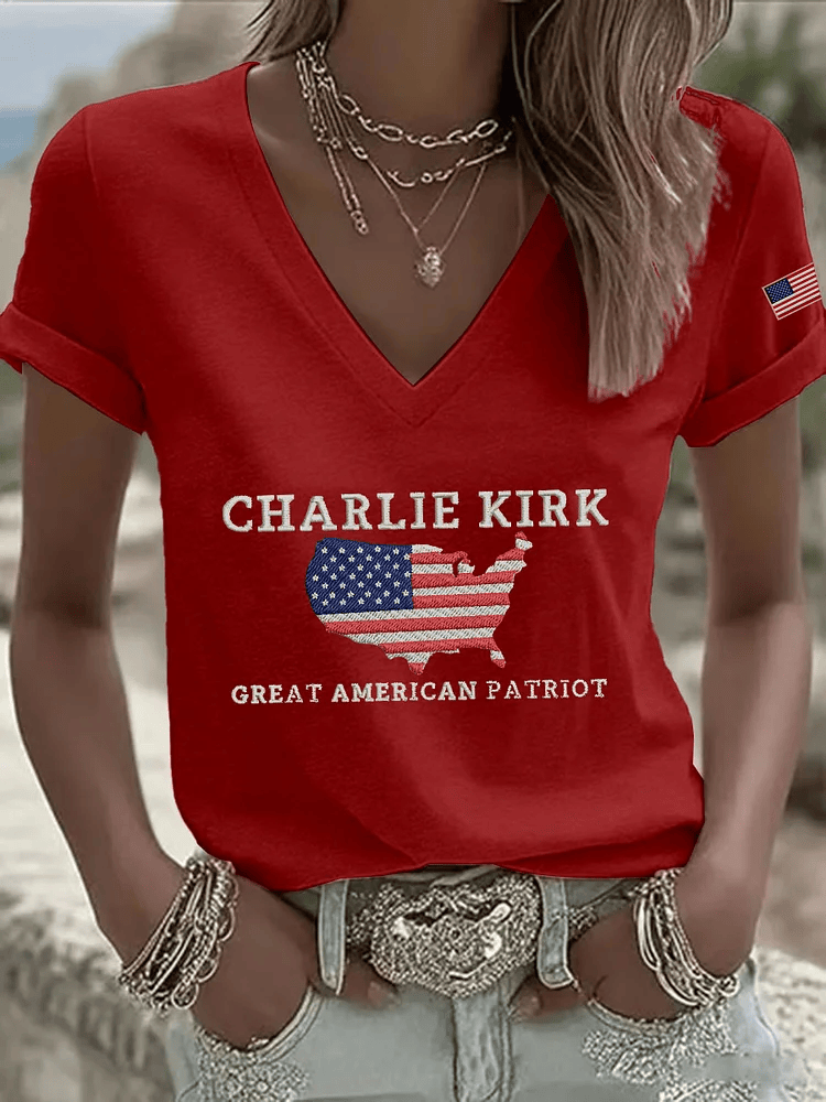 Charlie Kirk Great American patriots Shirts Turning Point USA Merch Charlie Gifts for Wife