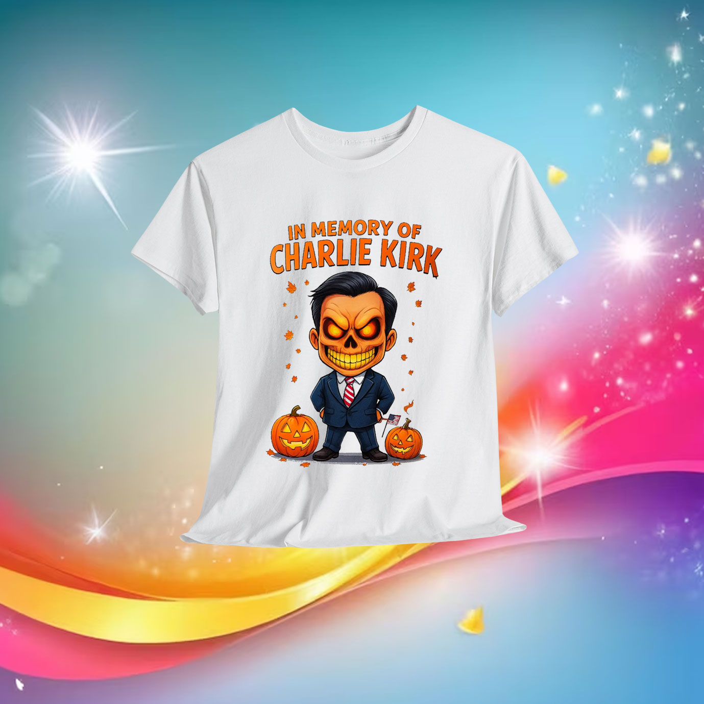 Charlie Kirk Halloween fall In Memory Of Shirt