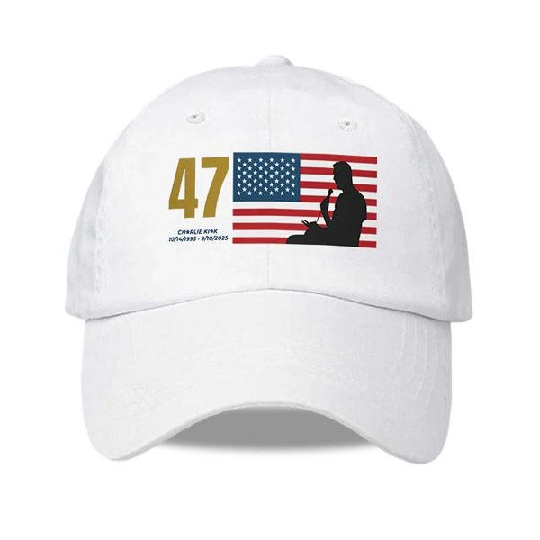 Charlie Kirk Hat 47 US Flag 1993 2025 Turning Point USA Merch Gift For Supporters