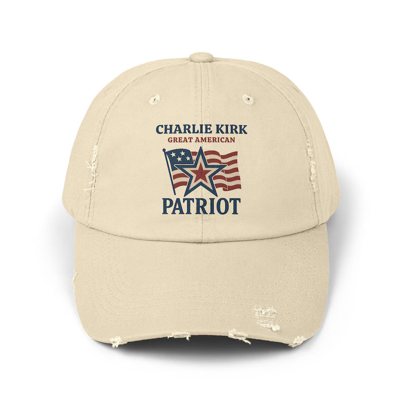Charlie Kirk Hat Embroidered Great American Patriot Charlie Kirk Hat Gifts For Patriot