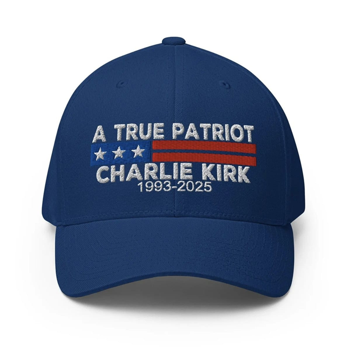 Charlie Kirk Hat Embroidered The True Patriot Charlie Kirk Hat MAGA Merchandise