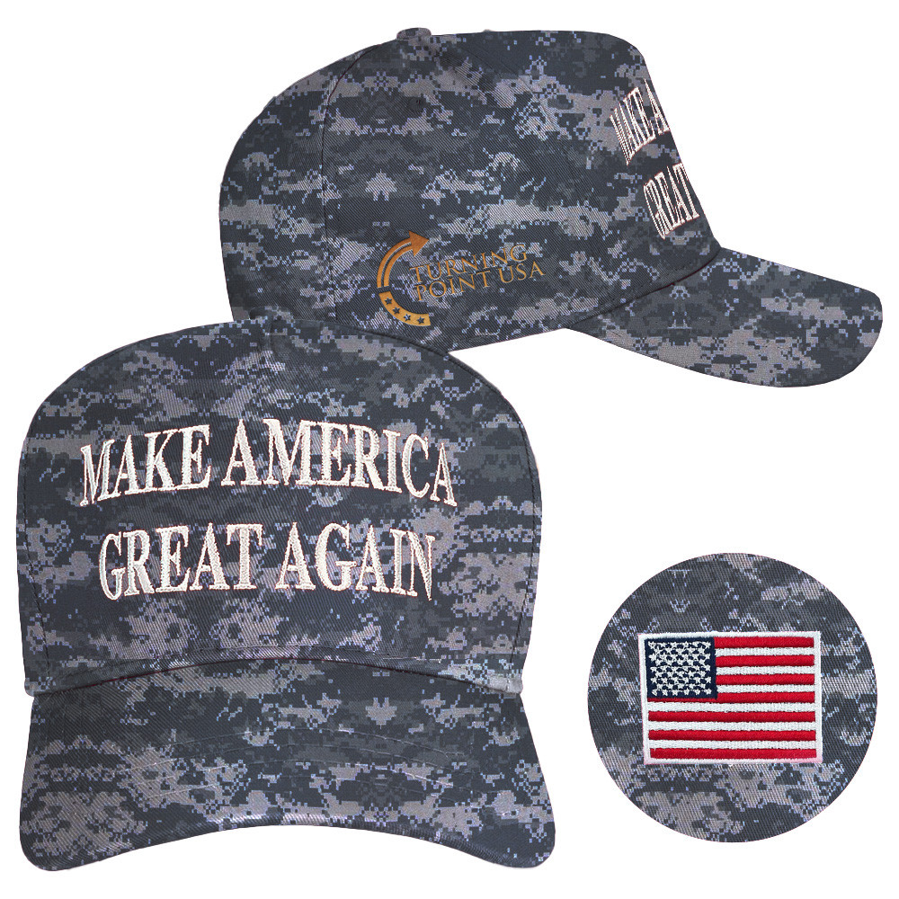 Charlie Kirk Hat Embroidered Turning Point USA Hat Make America Great Again Camo Hat MAGA Gifts