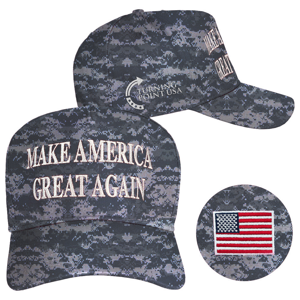 Charlie Kirk Hat Embroidered Turning Point USA Hat Make America Great Again Camo Hat Patriot Gift