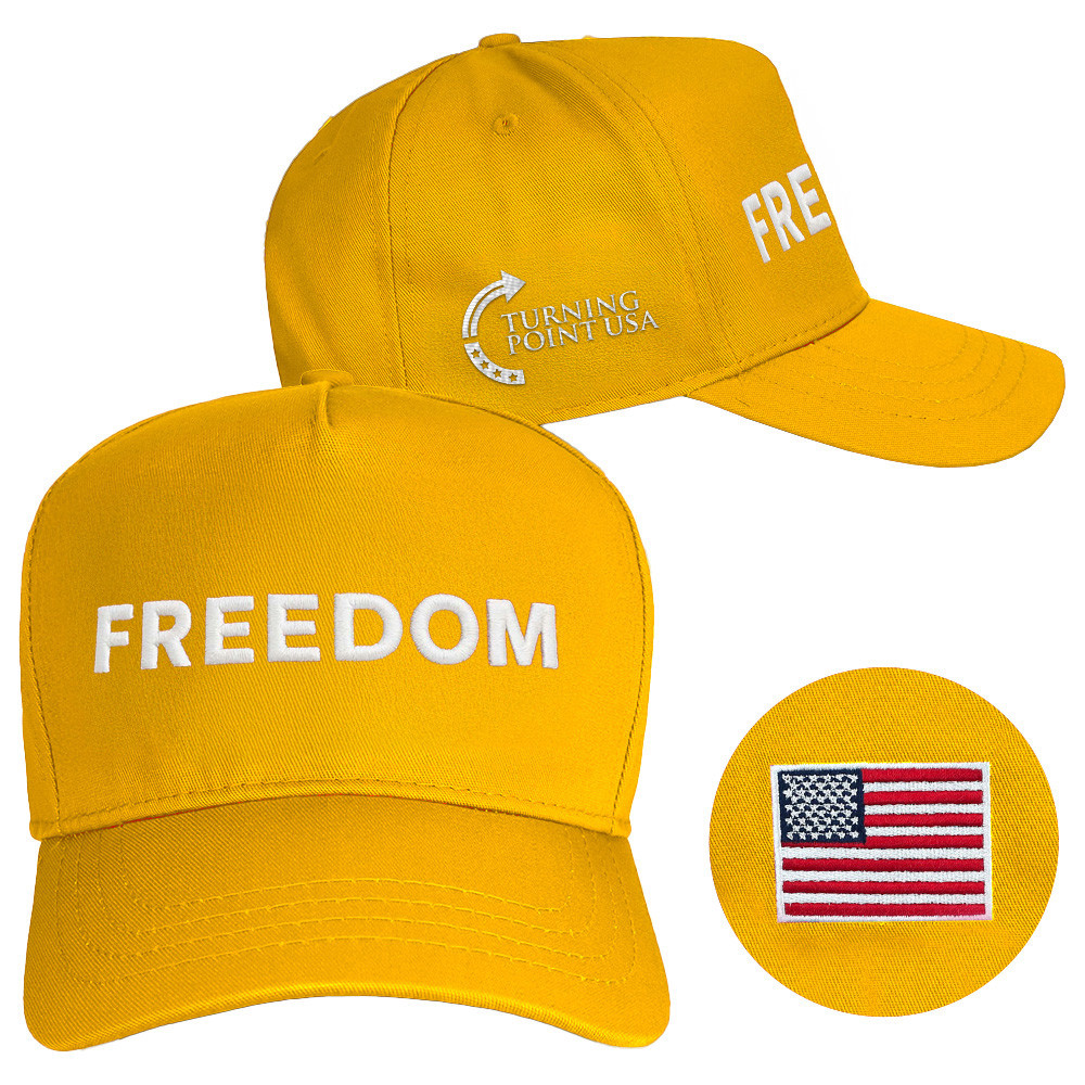 Charlie Kirk Hat Freedom Hat Embroidered Turning Point USA Merch Charlie Kirk Store Online