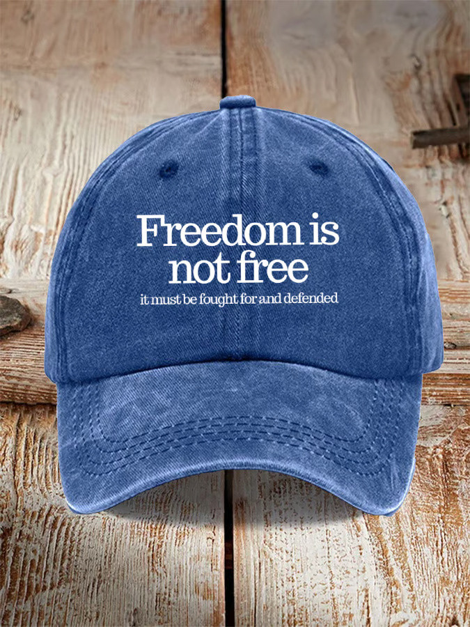 Charlie Kirk Hat Freedom Is Not Free Hat Patriotic Cap Kirk Shooter Merch