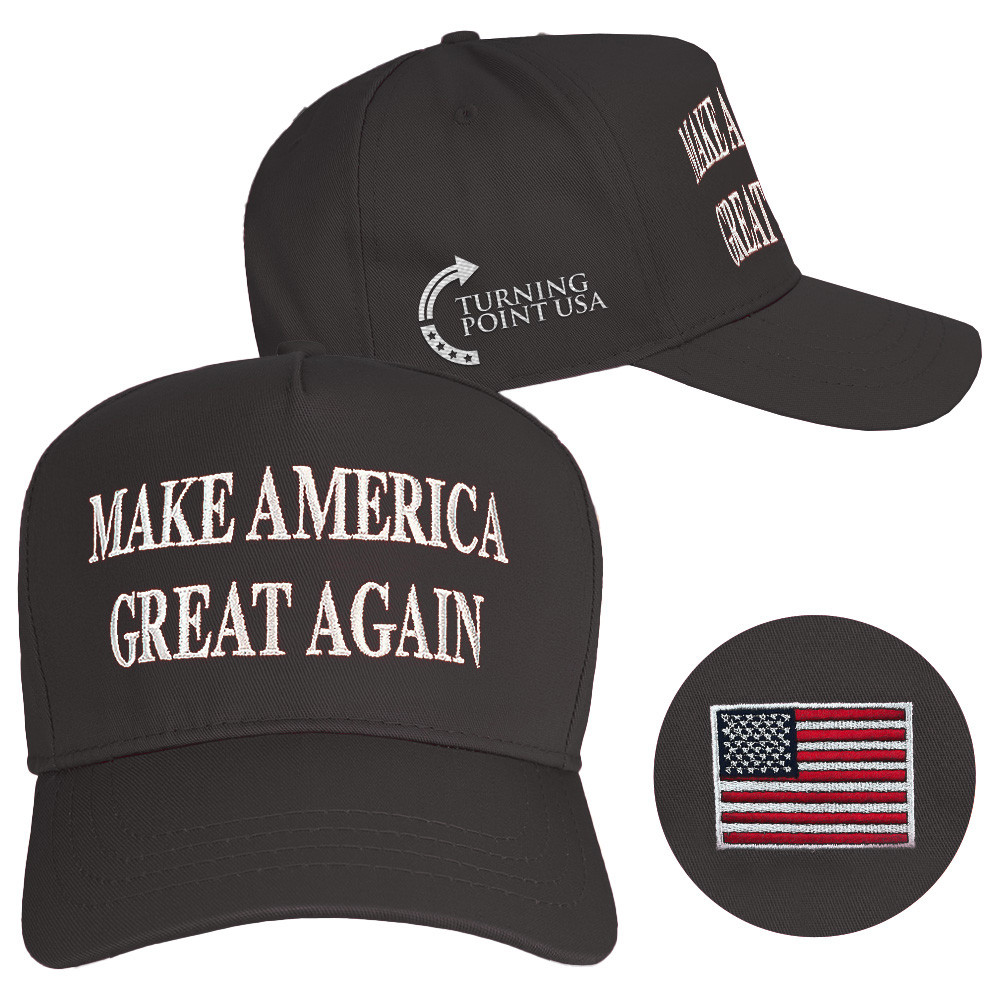 Charlie Kirk Hat Turning Point USA Hat Embroidered MAGA Hat Gifts For Dad