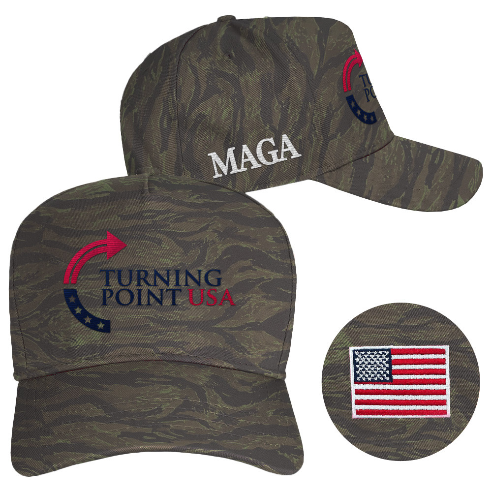 Charlie Kirk Hat Turning Point USA Hat MAGA Embroidered Camo Cap Dad Gifts