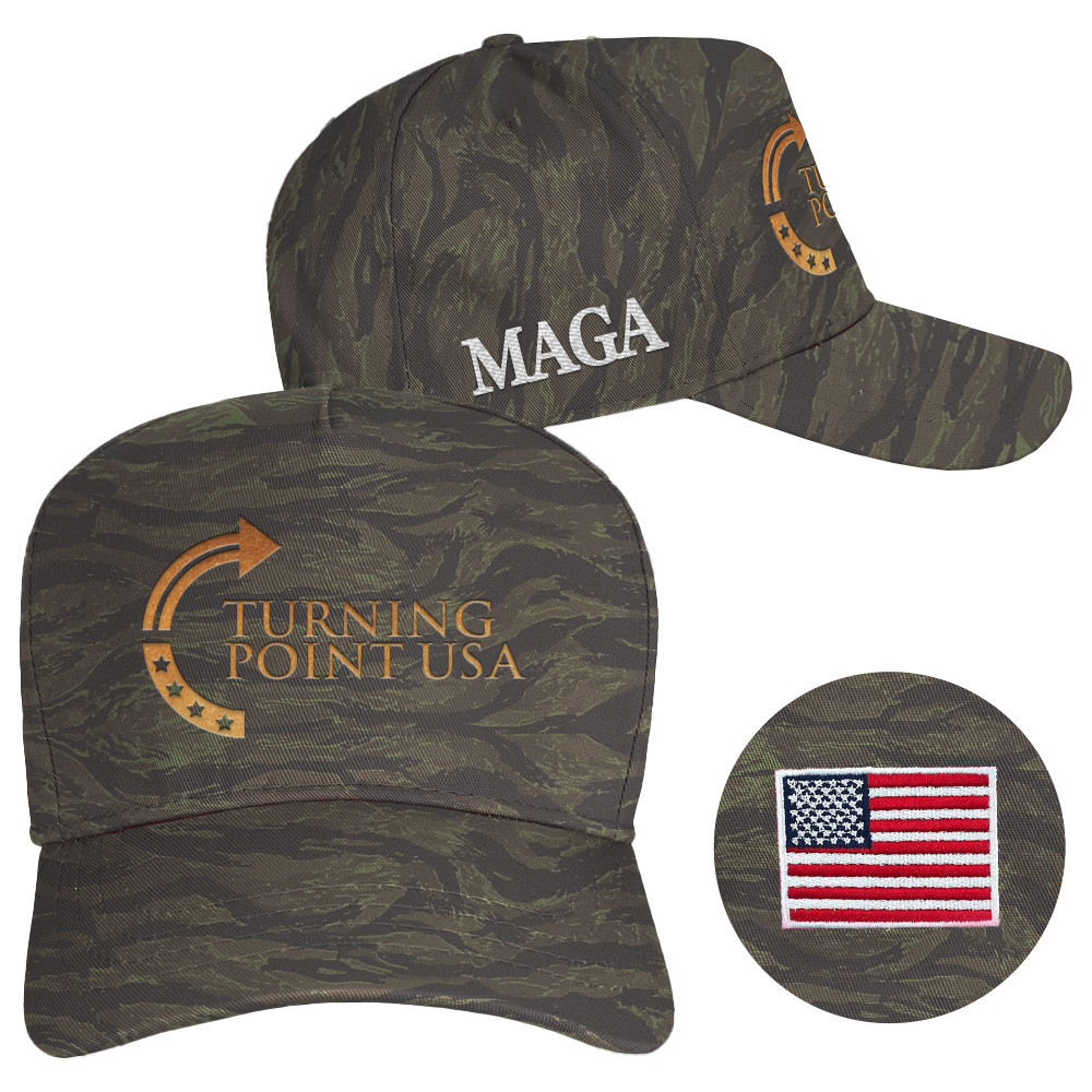 Charlie Kirk Hat Turning Point USA Hat MAGA Embroidered Camo Cap Trump Lovers Gifts