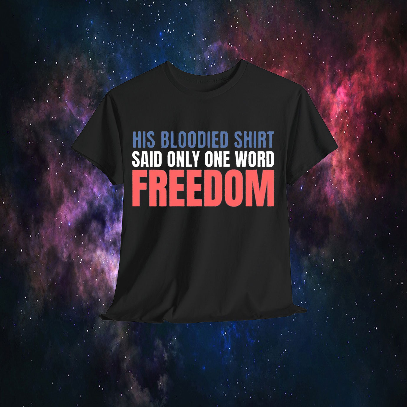 Charlie Kirk His Bloodied Shirt Said Only One Word Freedom