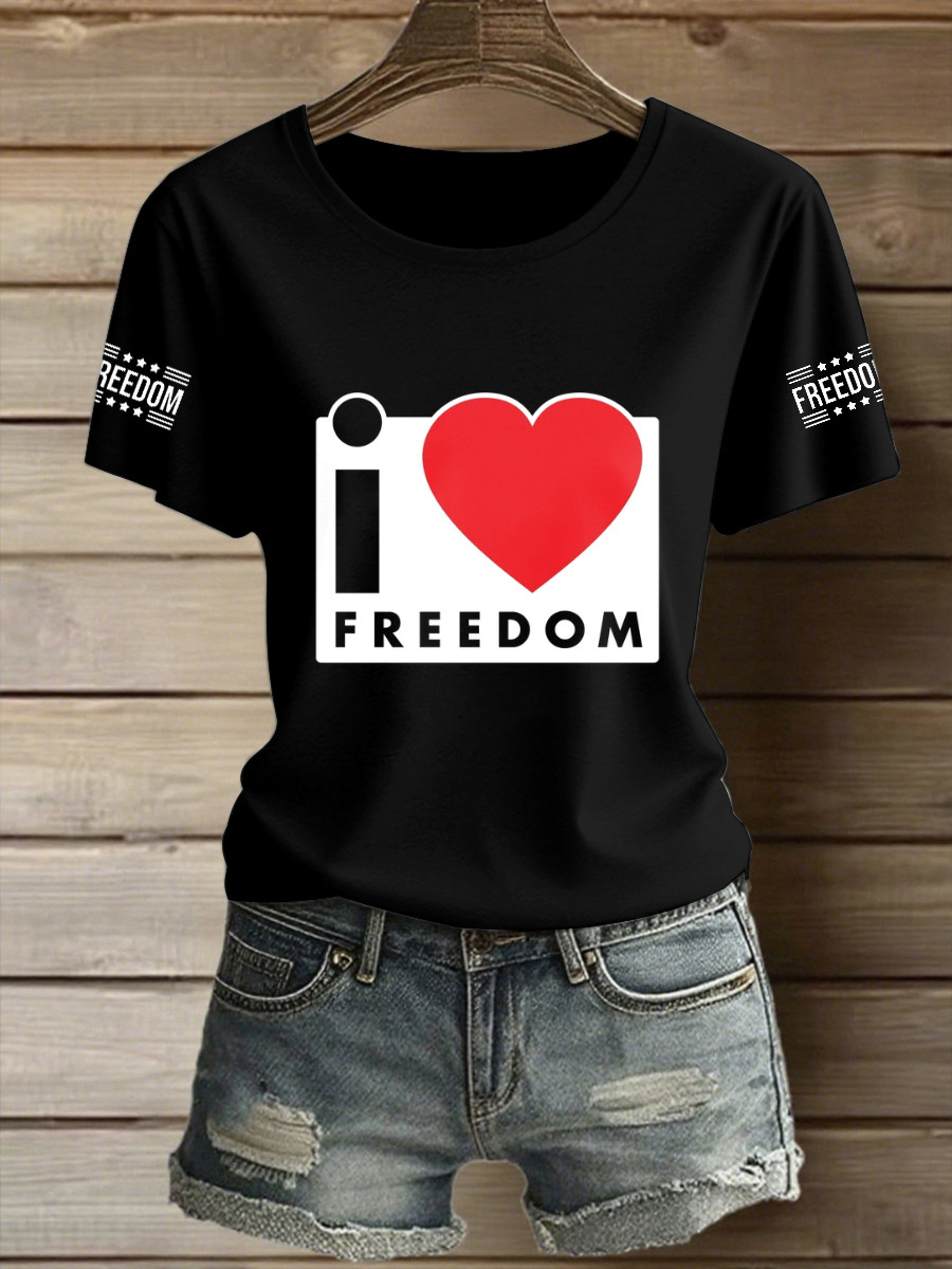 Charlie Kirk I Love Freedom T-Shirt Freedom Is Not Free Proud Commemorative Gift Ideas