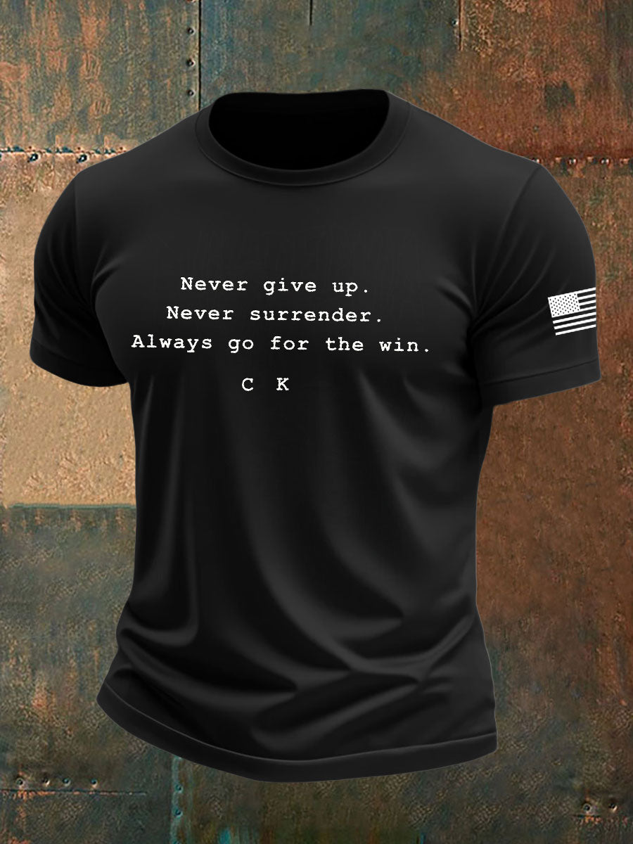 Charlie Kirk Imitation Cotton Short Sleeved T Shirt Black Charlie Kirk American Merch