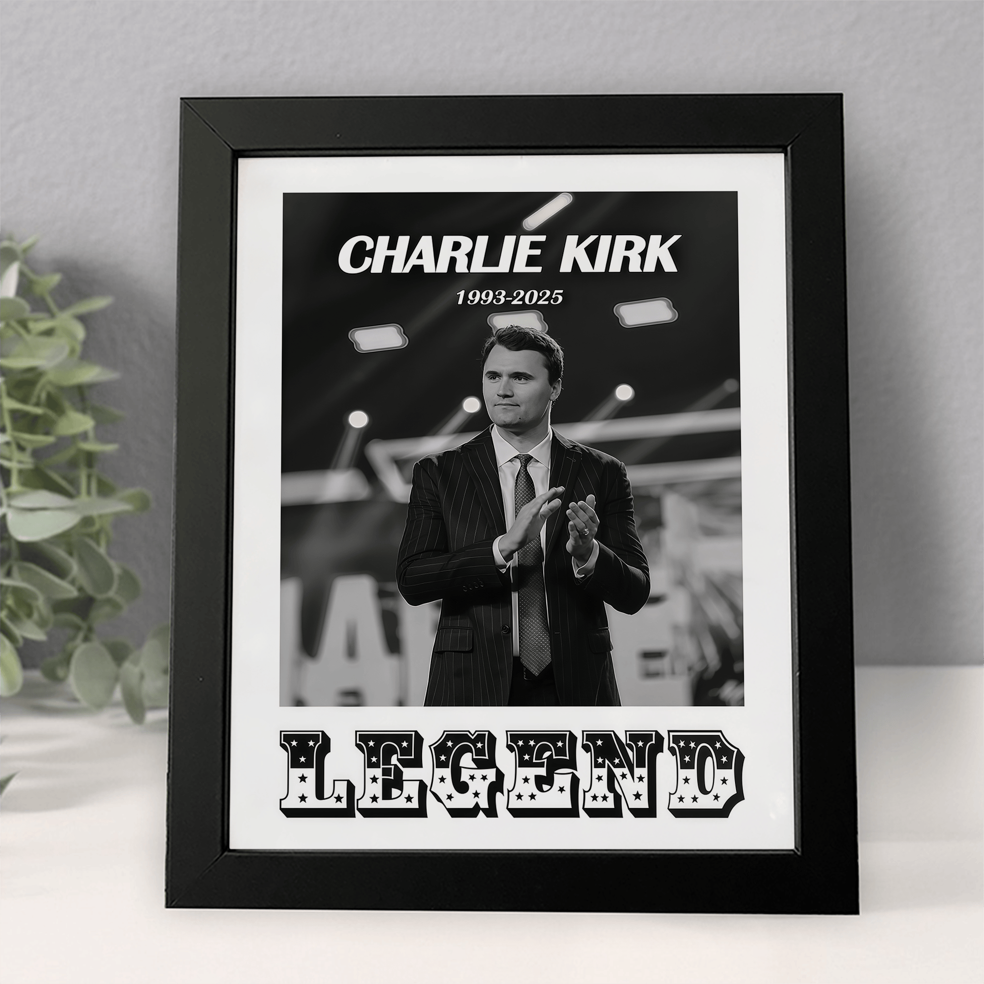 Charlie Kirk Is A Legend Merch Poster 1993 2025 RIP CK Memorial Present Ideas