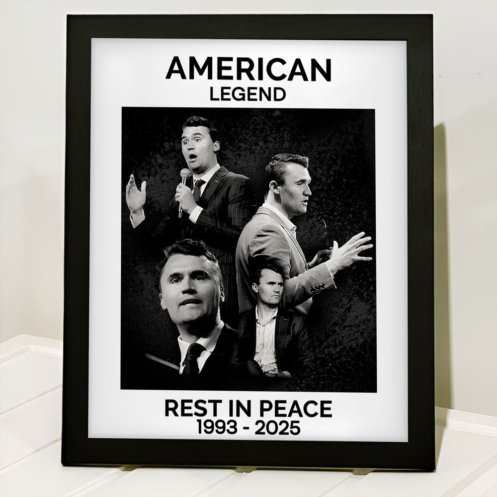 Charlie Kirk Is American Legend Poster 1993 2025 RIP CK Memorial Merch Ideas
