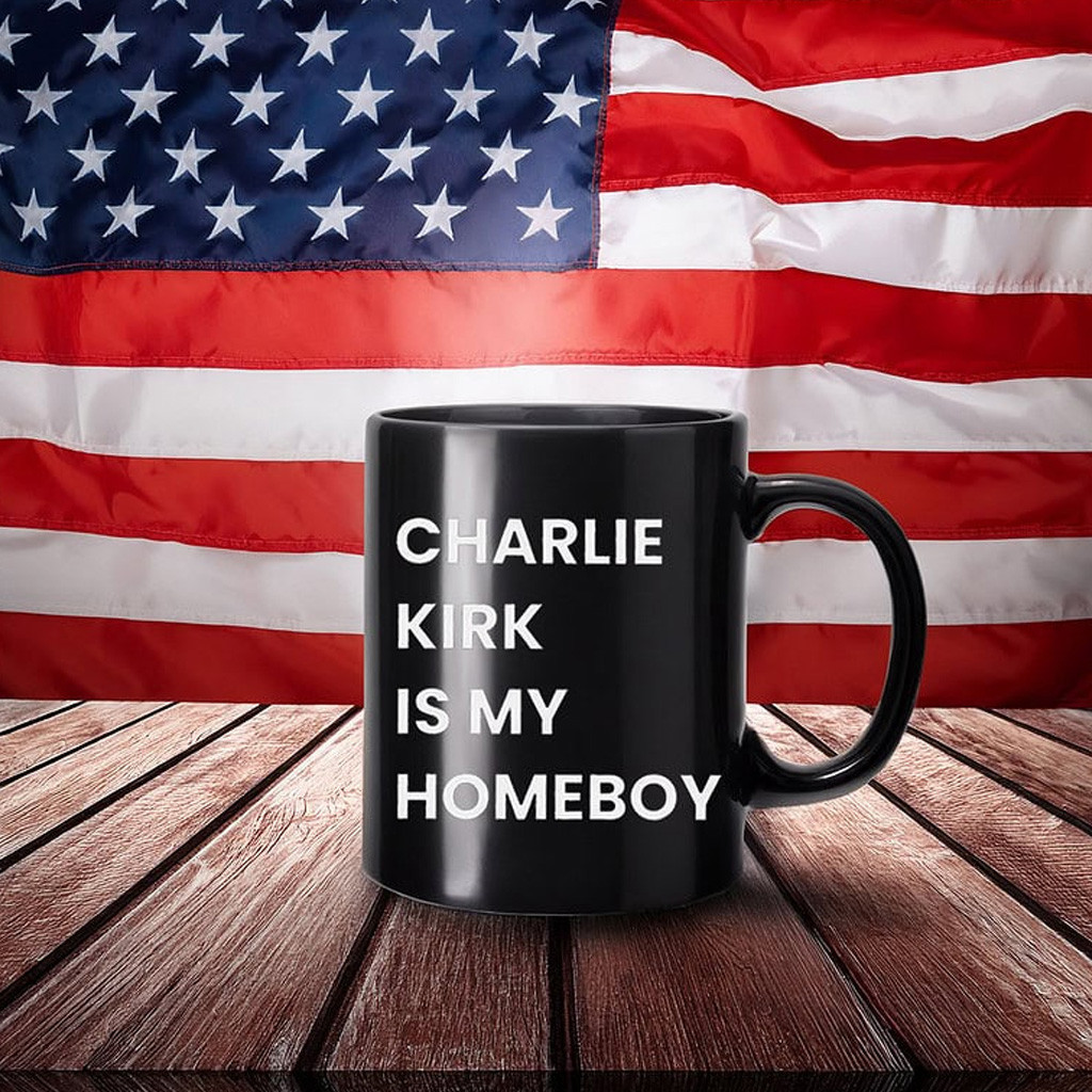 Charlie Kirk Is My Homeboy Mug