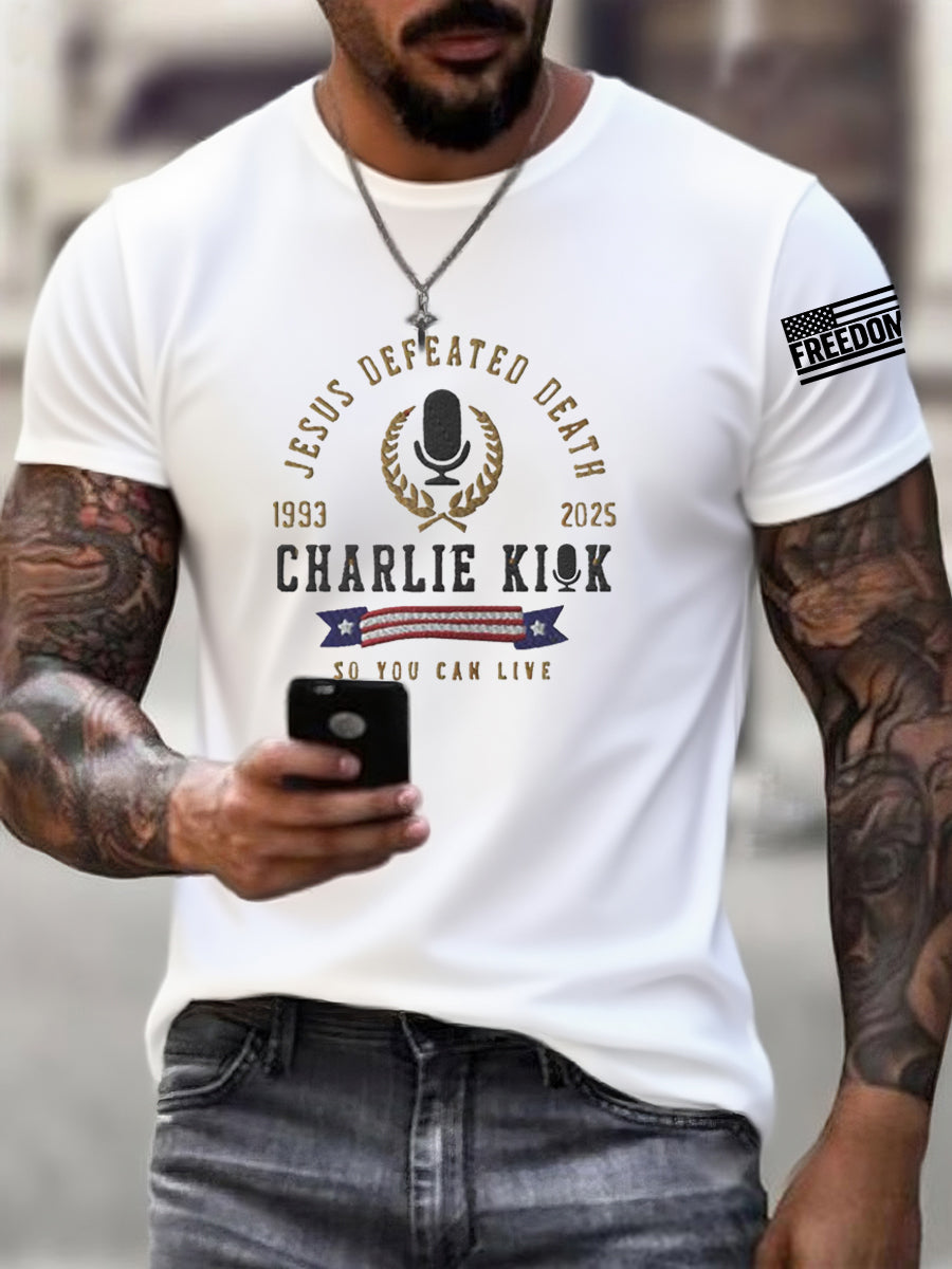 Charlie Kirk It's All About Jesus T-Shirt 1993 2025 So You Can Live Charlie Kirk Shirt