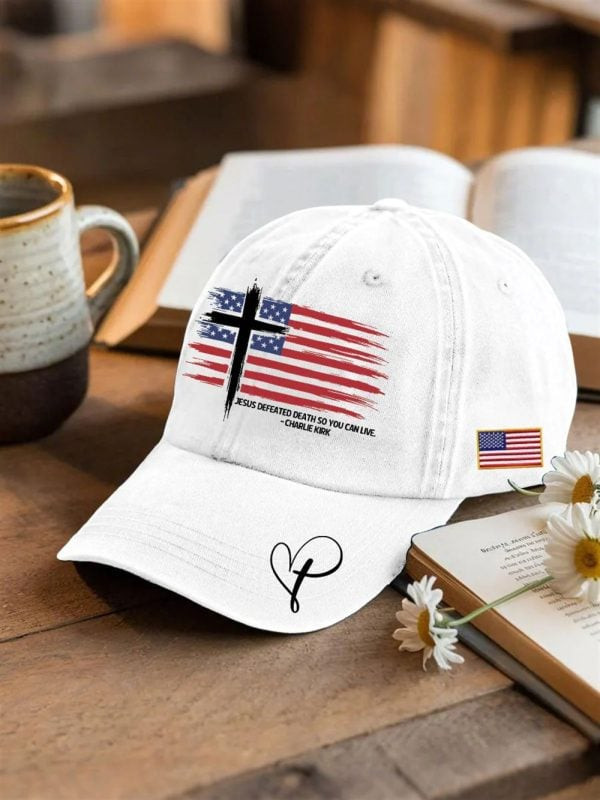 Charlie Kirk Jesus Defeated Death So You Can Live Hat Turning Point 47 Hat