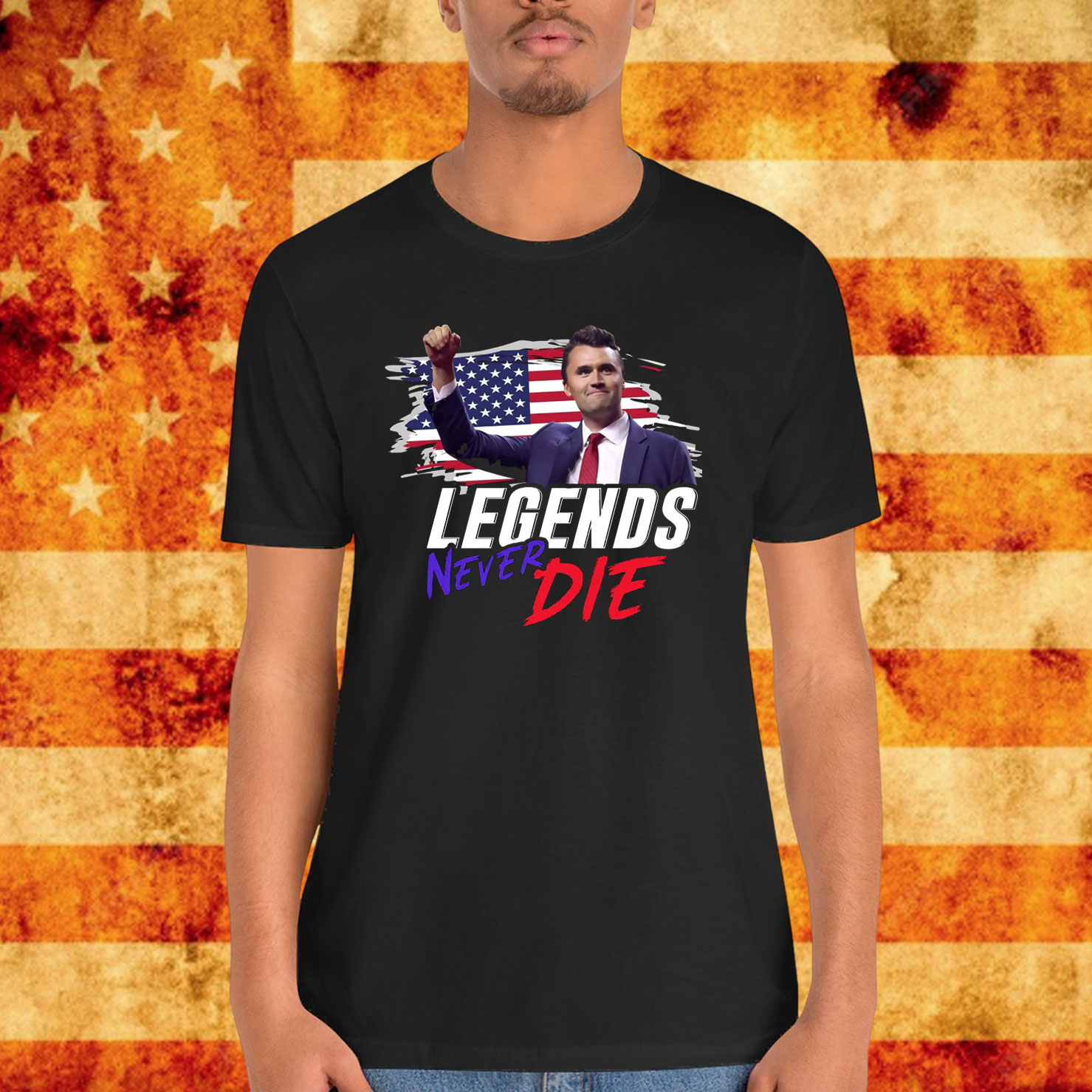 Charlie Kirk Legends Never Die University T-Shirt