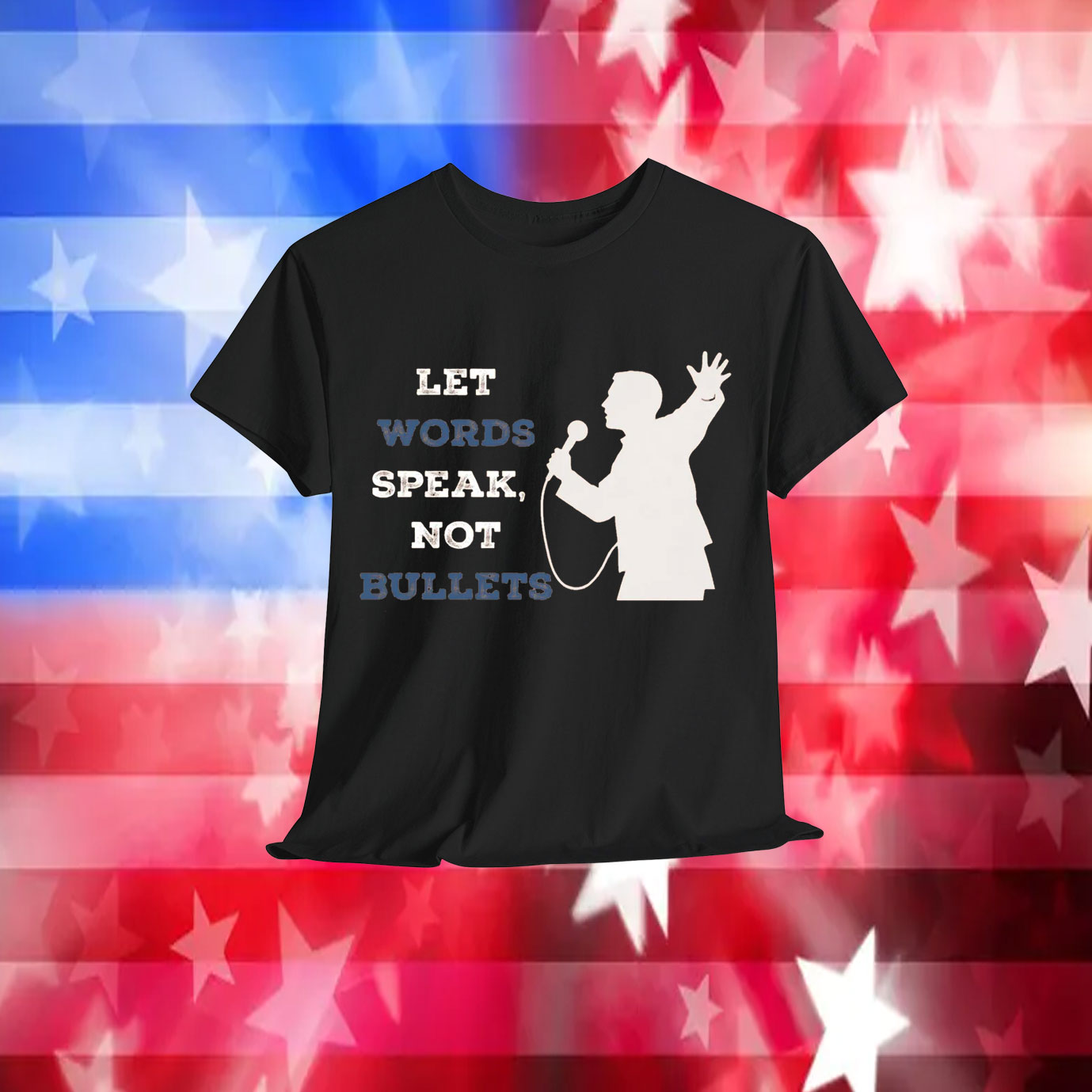 Charlie Kirk Let Words Speak, Not Bullets Shirt