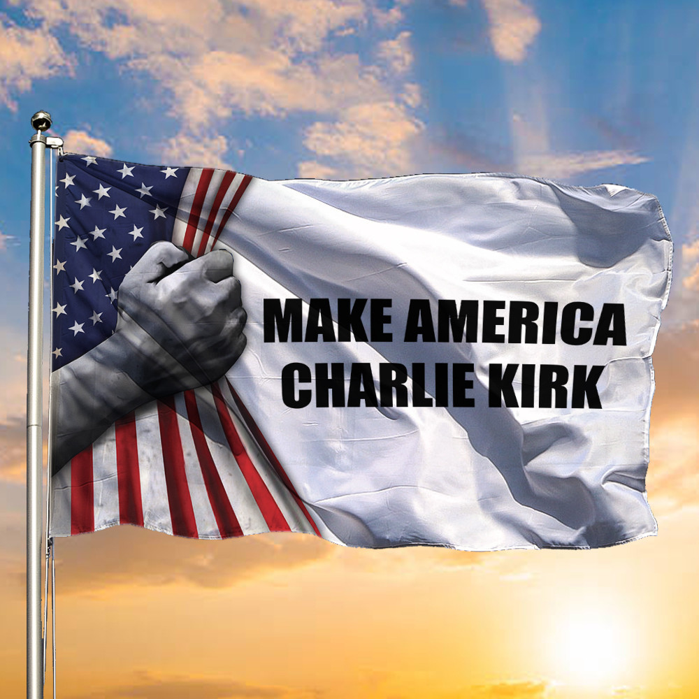 Charlie Kirk MAGA 47 Merch Flag Make America Great Again 47 Tribute Charlie Kirk Merch