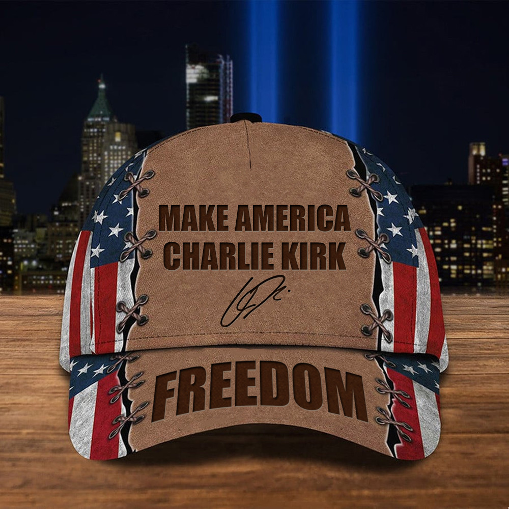 Charlie Kirk MAGA Merch Cap Freedom CK 47 Proud Charlie Kirk Signed Commemorative Freedom Hat