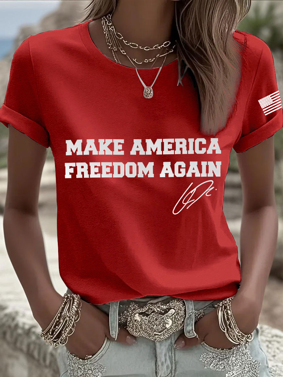 Charlie Kirk MAGA T-Shirt Make America Freedom Again Unique Turning Point Shirt