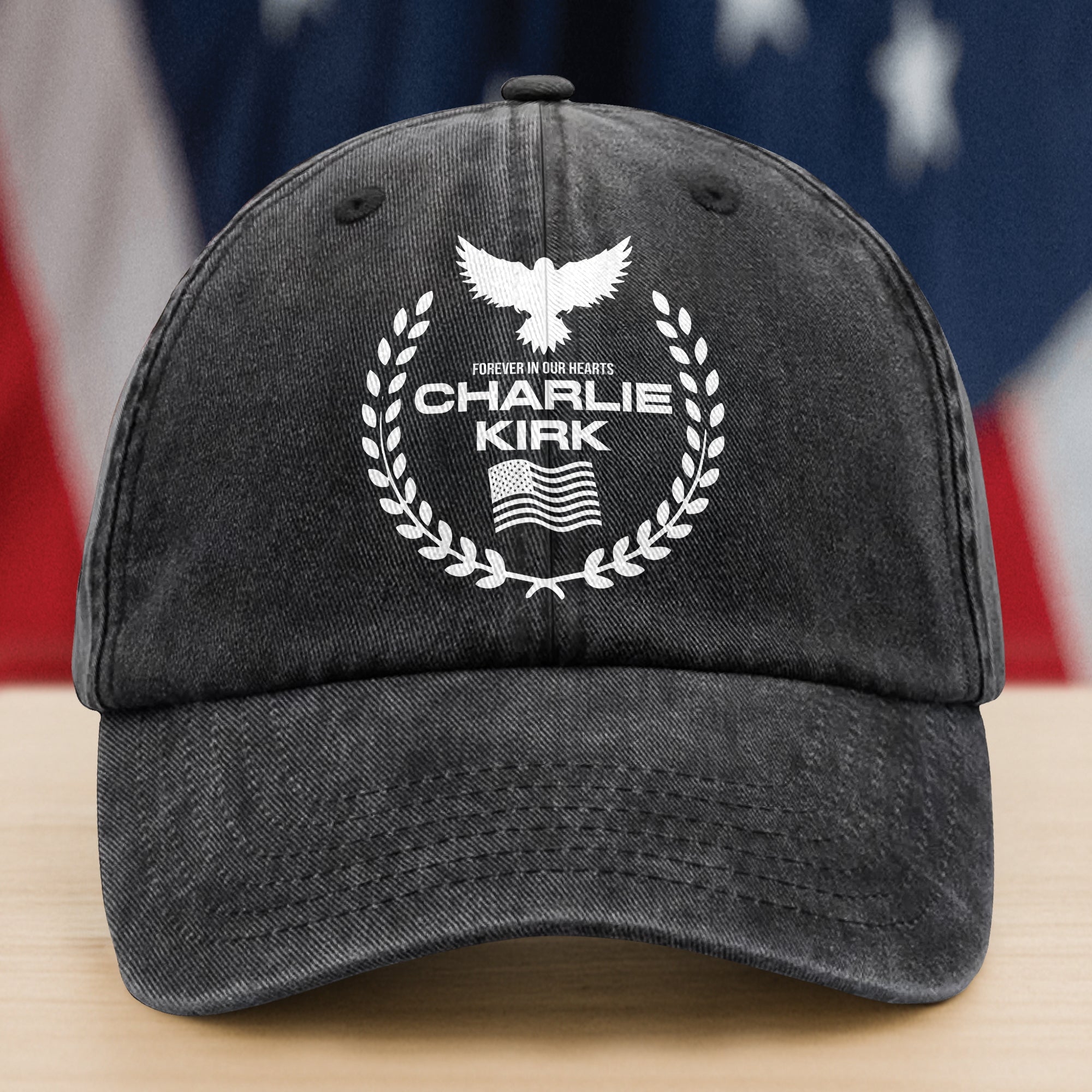 Charlie Kirk Memorial Washed Baseball Cap Gift for American Conservatives