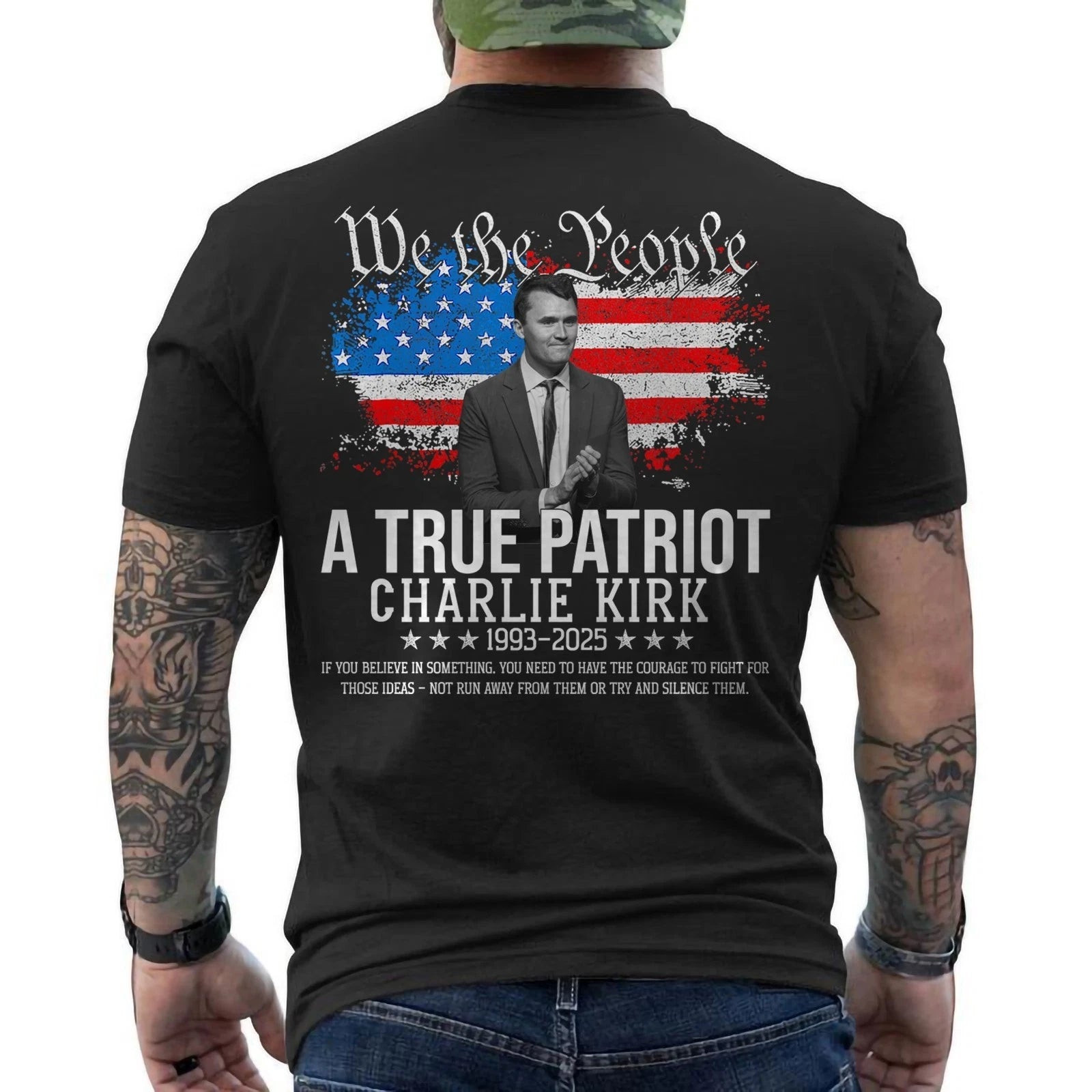 Charlie Kirk Merch A True Patriot Charlie Kirk Memorial Shirt Justice Charlie Kirk Tribute Shirt