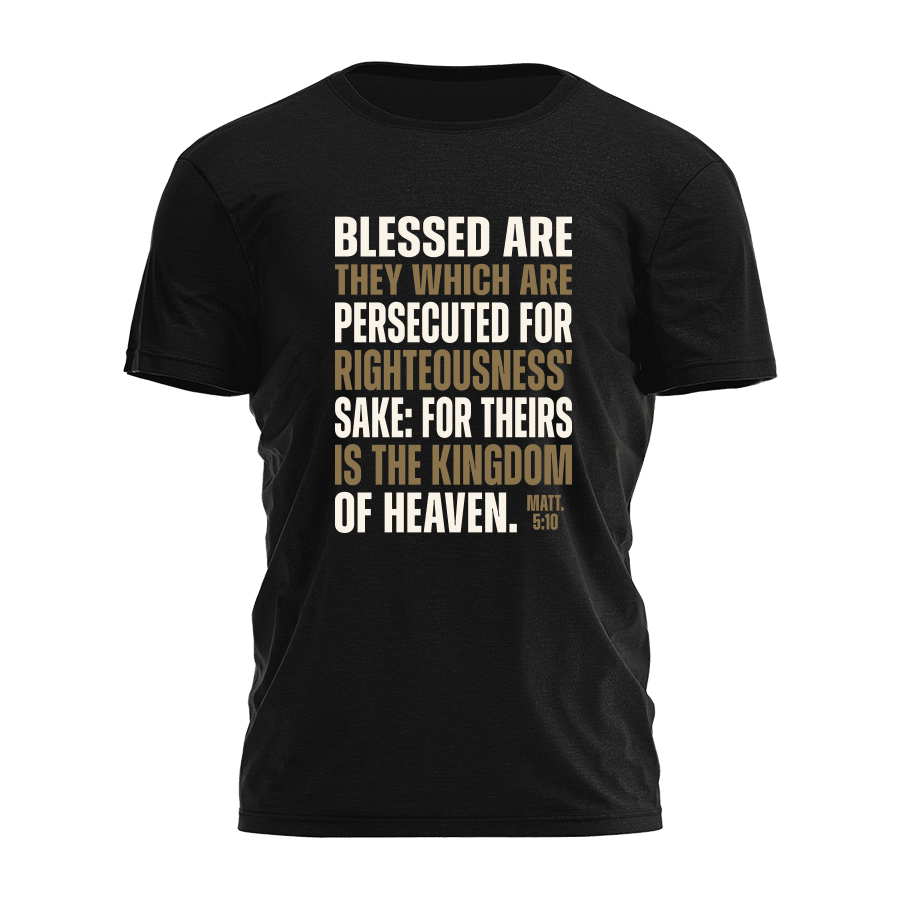 Charlie Kirk Merch Blessed Are They T-Shirt RIP Charlie Kirk Shirt Patriotic Gifts For Dad