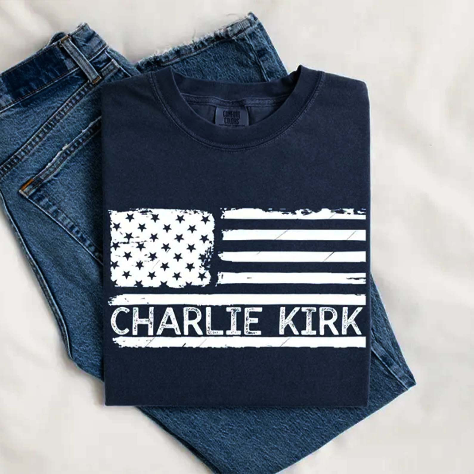 Charlie Kirk Merch Charlie Kirk Memorial Shirt Patriotic Apparel Gifts For Husband