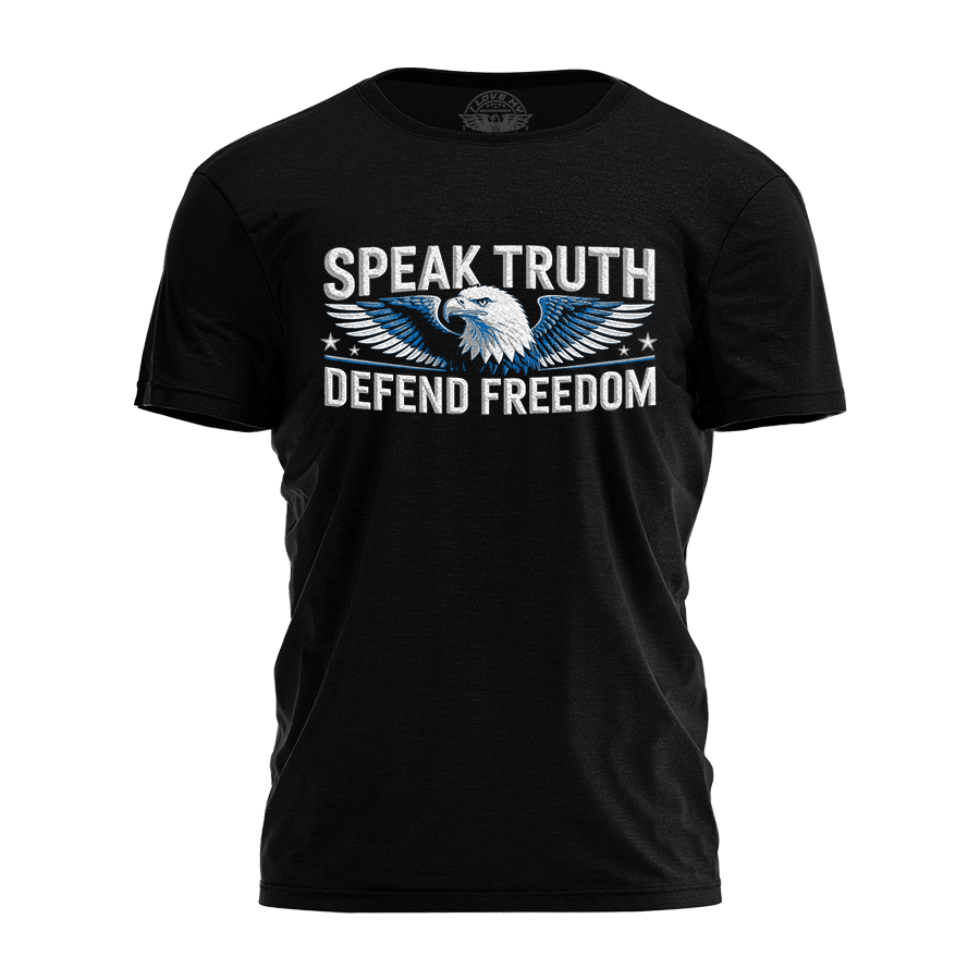 Charlie Kirk Merch Eagle Speak Truth Defend Freedom T-Shirt Charlie Kirk Shirt Patriot Apparel