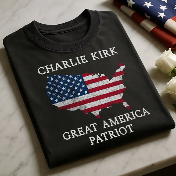 Charlie Kirk Merch Freedom Charlie Kirk Shirt Great America Patriot T-Shirt Patriotic Tees